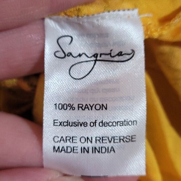 Sangria Kids Yellow Floral Embroidered Dress 14-15yrs - Picture 9 of 10